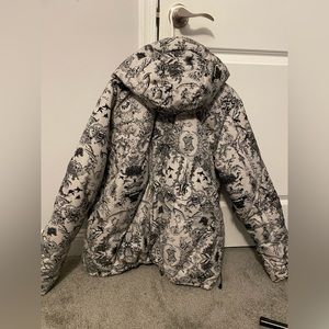 Grey and black burton ski jacket